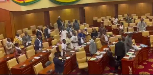 Chants of ‘Daa n’ase’ and White Hankies: How NDC MPs welcomed Ato to Parliament