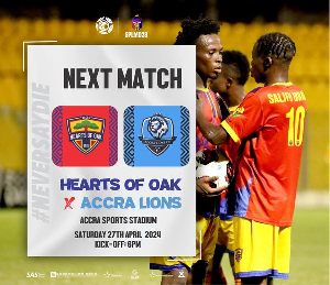 Hearts Vs Accra Lions Week 28 2023 24
