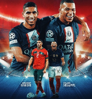PSG duo, Kylian Mbappe and Achraf Hakimi