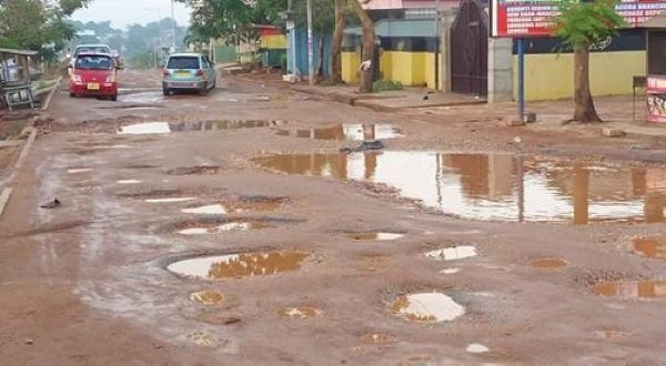 Kofordua to Suhum road in a bad state