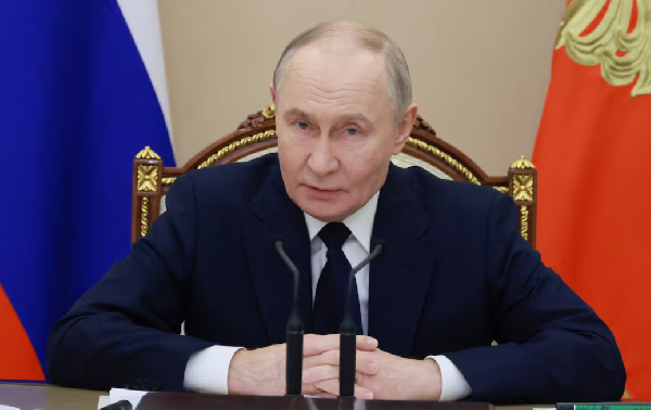 Putin chairs a meeting on the special military operation amid the ongoing Russia-Ukraine conflict