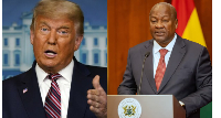 President John Dramani Mahama and US President Donald Trump
