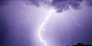 A lightning strike can be fatal especially for people in poorly protected buildings