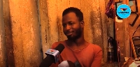 Richard speaking to GhanaWeb's reporter, Victoria Kyei Baffour