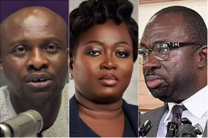 L-R: Bernard Bediako Baidoo, ex-SIX Life boss Amma Frimpomaa Dwumah and Nana Agyei Baffour Awuah L-R: Bernard Bediako Baidoo, ex-SIX Life boss Amma Frimpomaa Dwumah and Nana Agyei Baffour Awuah