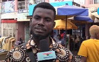 Second-hand jeans vendor, Joseph Mensah