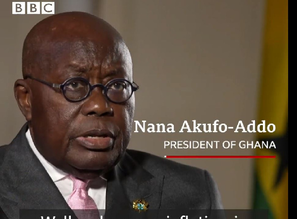 President Akufo-Addo spoke to the BBC in 2022