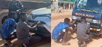The drivers are seen illegally fixing sirens and emergency lights in their vehicles