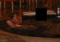 Bill Clinton dey lie down inside hot tub, inside Epstein files