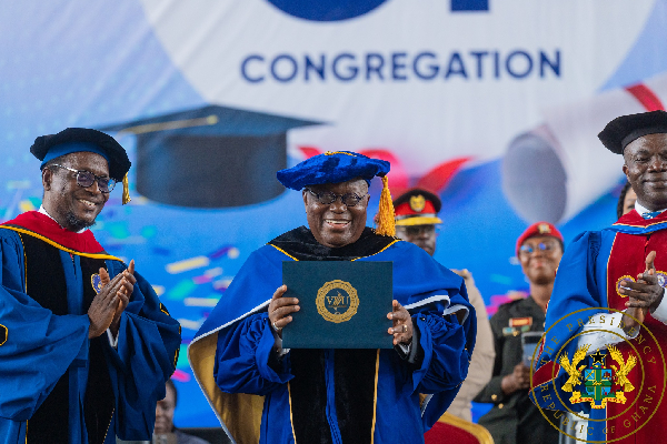 See details of all five honorary doctorate degrees awarded to Akufo-Addo