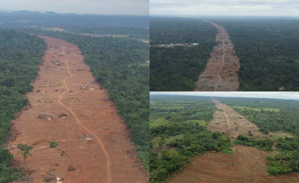 The clearance of the right-of-way by GAF is expected to pave the way for the next phase of work