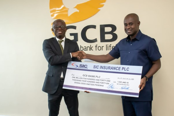 SIC Insurance PLC has paid an insurance to GCB Bank PLC