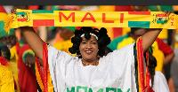 Mali fans cheer before the start of the African Cup of Nations round of 16 soccer match