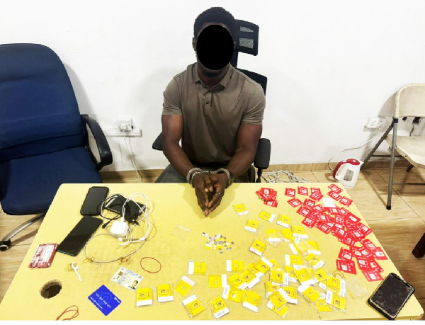 Jesper Kobina Mensah is in police custody for alleged stealing