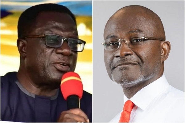 Kennedy Agyapong (R) reportedly stepped in to be a surety for Prof Christopher Ameyaw-Akumfi (L)