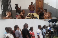 Scenes from the arrest