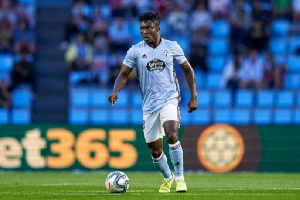 Aidoo achieved this milestone during Celta's 3-1 win over Real Valladolid