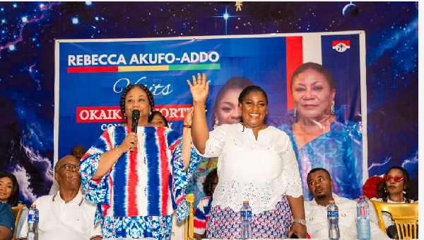 The first lady Rebecca Akufo-Addo and Asiamah-Adjei