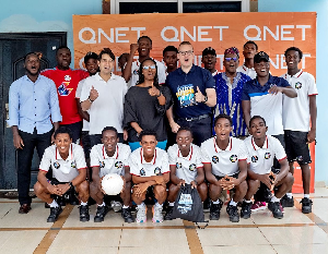 Samuel Inkoom Academy Receives Football Equipment Support .jpeg
