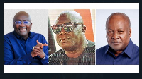 Dr Mahamudu Bawumia, Nene Ofoe Teye-chu Agbadiagba lV, and John Dramani Mahama