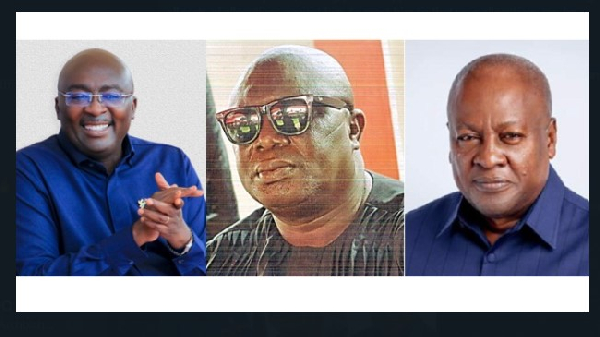 Dr Mahamudu Bawumia, Nene Ofoe Teye-chu Agbadiagba lV, and John Dramani Mahama