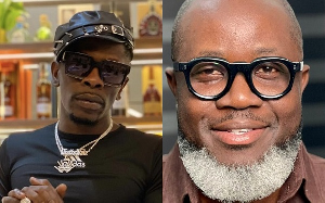 Shatta Wale (Left) and EOCO boss Raymond Archer (Right)