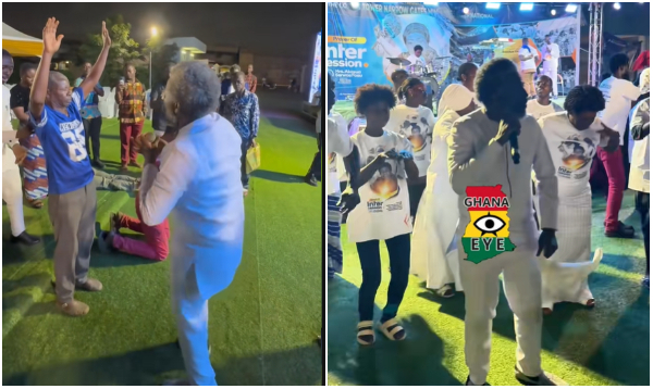 Papa Shee at the prayer crusade