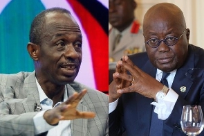 NDC General Secretary, Johnson Asiedu Nketia and President Akufo-Addo