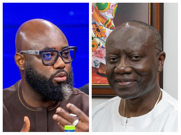 Emmanuel Kotin (L) has sent a message to Ken Ofori-Atta (R)