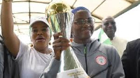 Captain Rasheedat Ajibade brought the trophy home from Morocco on Monday