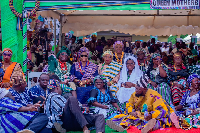 Hajia Zuwera Mohammed Ibrahimah among other elders of the palace
