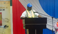 Dr Samuel Kaba Akoriyea Director-General of GHS addressing the conference