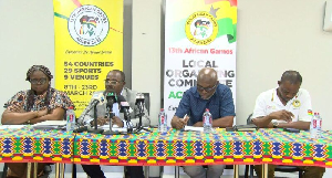 LOC members with the chairman Dr. Ofosu Asare sitting second from the left