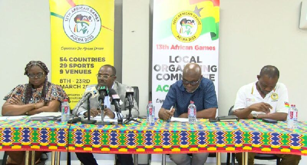 LOC members with the chairman Dr. Ofosu Asare sitting second from the left