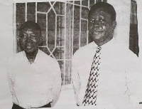 Otumfuo Osei Tutu II (Right) and his father, Ohenenana Kwame Boakye Dankwa (Left)