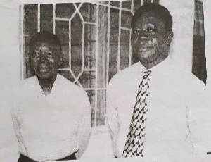 Otumfuo Osei Tutu II and his father, Ohenenana Kwame Boakye Dankwa