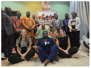 Yagbonwura Bikunuto Jewu Soale I together with the delegation
