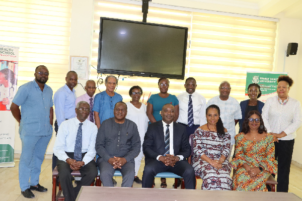 The team during the visit