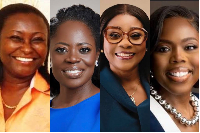 L-R Dr Theresa Oppong-Beeko, Abena Amoah, Matilda Asante-Asiedu, Abena Osei-Poku