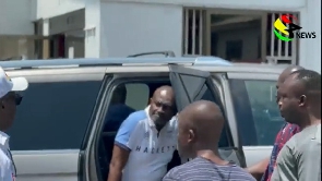 MP for Assin Central and flagearer hopeful, Kennedy Agyapong arriving at NPP headquaters