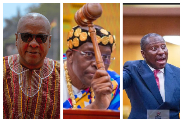 President John Mahama, Speaker Bagbin and Afenyo-Markin