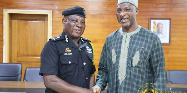 IGP Yohuno and Interior Minister, Muntaka Mubarak