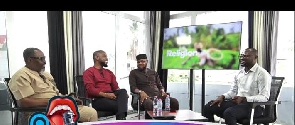 The Lowdown host Daniel Oduro (right) with his guests