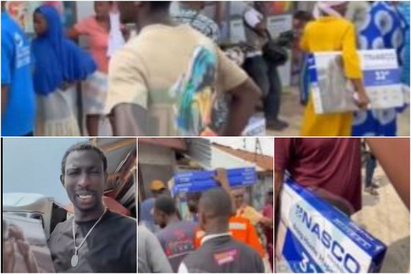 Screenshots of supposed delegates with TVs they were gifted during the primaries