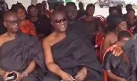 Alan Kyerematen (in shades) at the funeral of his sister on September 9, 2023