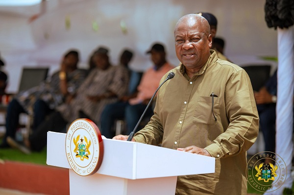 John Dramani Mahama is the President of Ghana