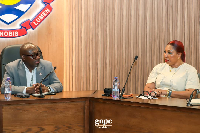 UCC's Vice Chancellor (left) with GNPC Foundation CEO