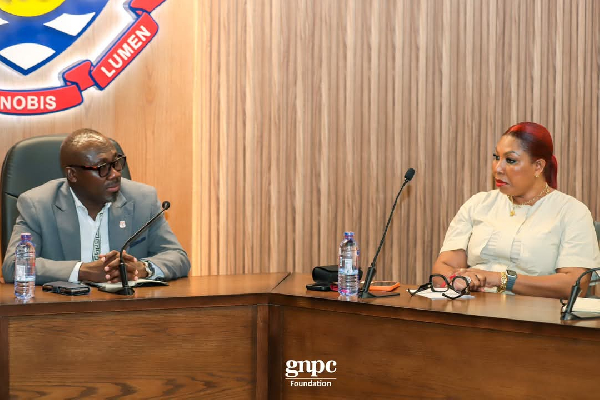 UCC's Vice Chancellor (left) with GNPC Foundation CEO