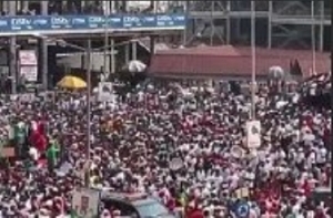Screenshot of a scene of the Ashanti 24-hour economy rally