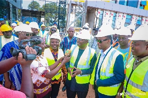 Bawumia visited the headquaters of GNPC in the Western Region